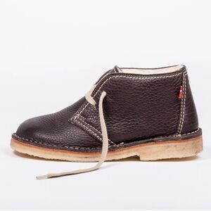 Dark Brown Leather Chukka Boots